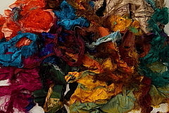 Cut Silk Pieces Multicolor